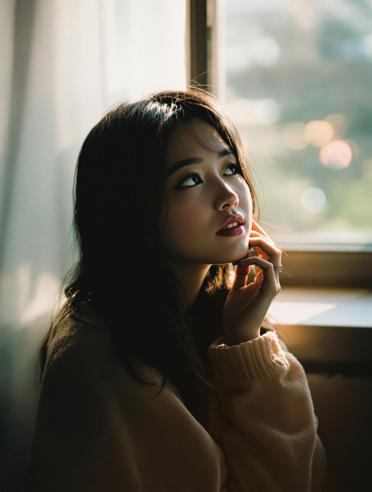 美女人体艺术写真精选：海边落日倩影
